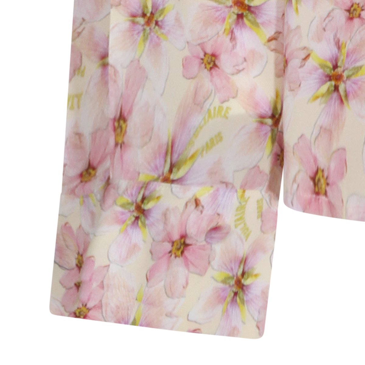 Zadig&Voltaire Floral-Patterned Long-Sleeved Viscose Top Grijs