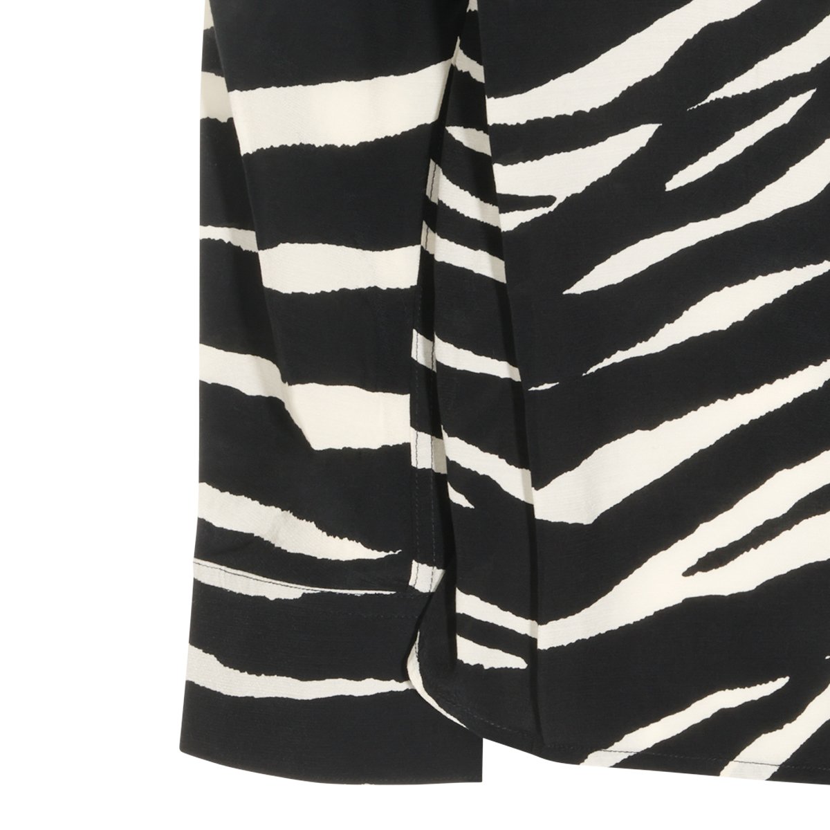 Zadig&Voltaire Animal Print Viscose Shirt with Button-Down Front Zwart