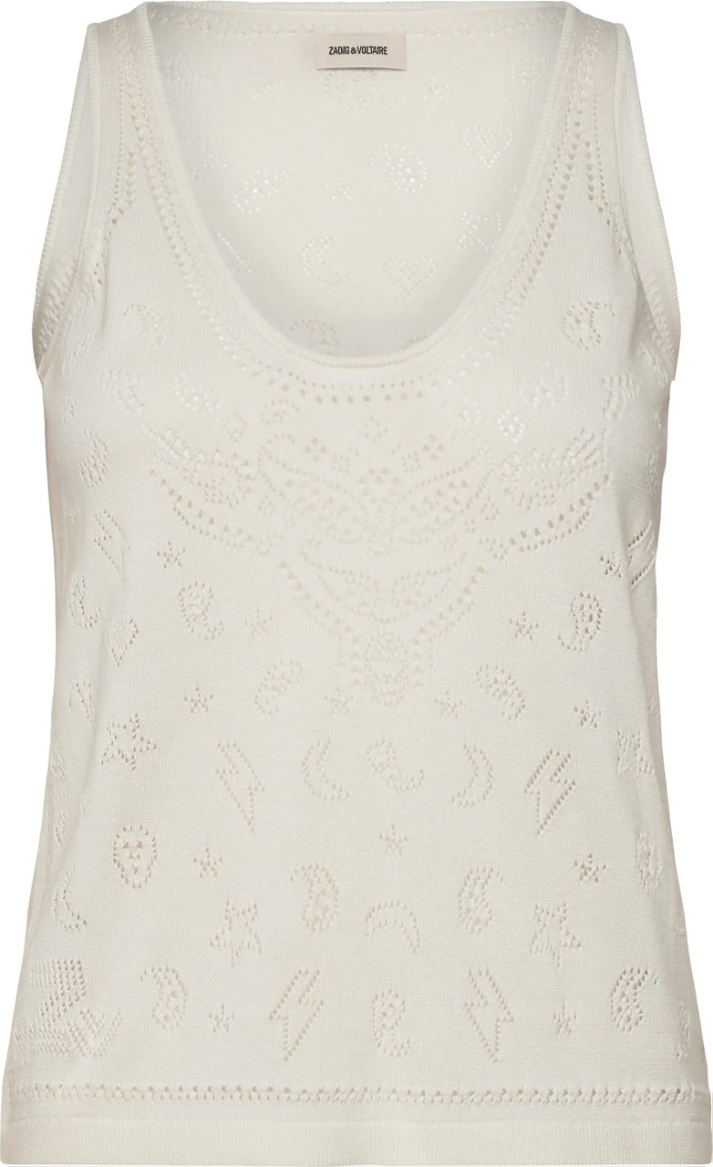 Zadig et Voltaire Top Avorio Wit