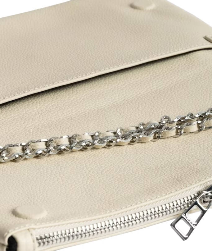 Zadig et Voltaire Rock Grained Leather Flash Beige