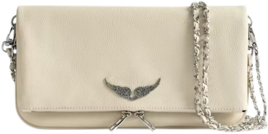 Zadig et Voltaire Rock Grained Leather Flash Beige