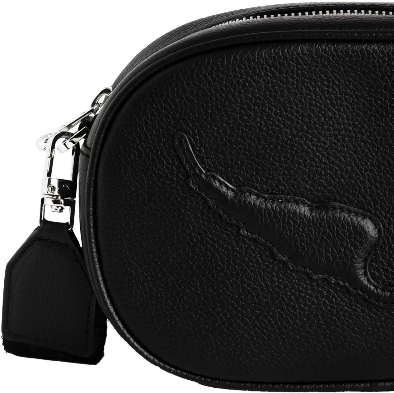 Zadig et Voltaire Rock With You Grained Leather Black Zwart