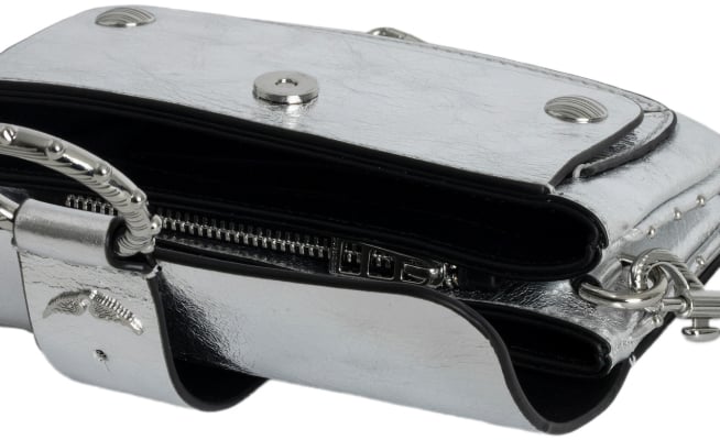 Zadig et Voltaire Kate Wallet Vintage Metal Silver Unique Zilver