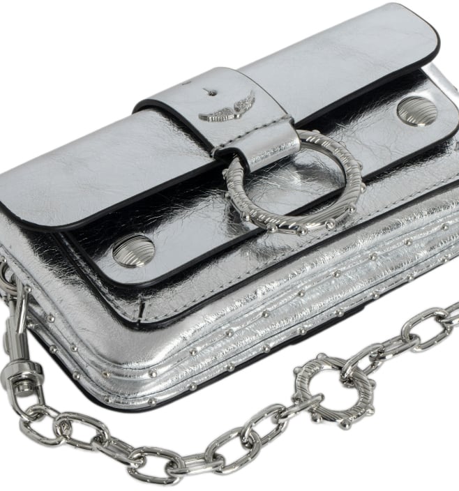 Zadig et Voltaire Kate Wallet Vintage Metal Silver Unique Zilver