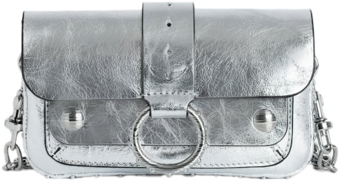 Zadig et Voltaire Kate Wallet Vintage Metal Silver Unique Zilver