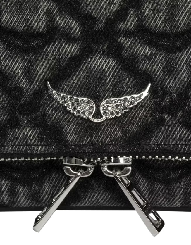 Zadig et Voltaire Rock Nano Denim Monogram Road Bruin