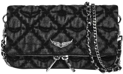 Zadig et Voltaire Rock Nano Denim Monogram Road Bruin