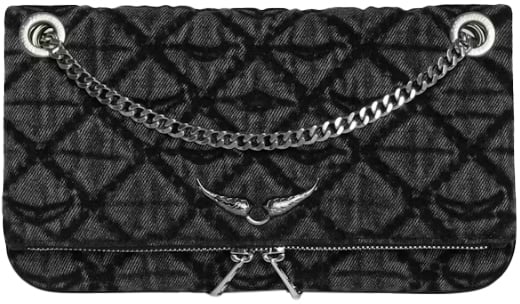 Zadig et Voltaire Rock Ii Denim Monogram Road Bruin
