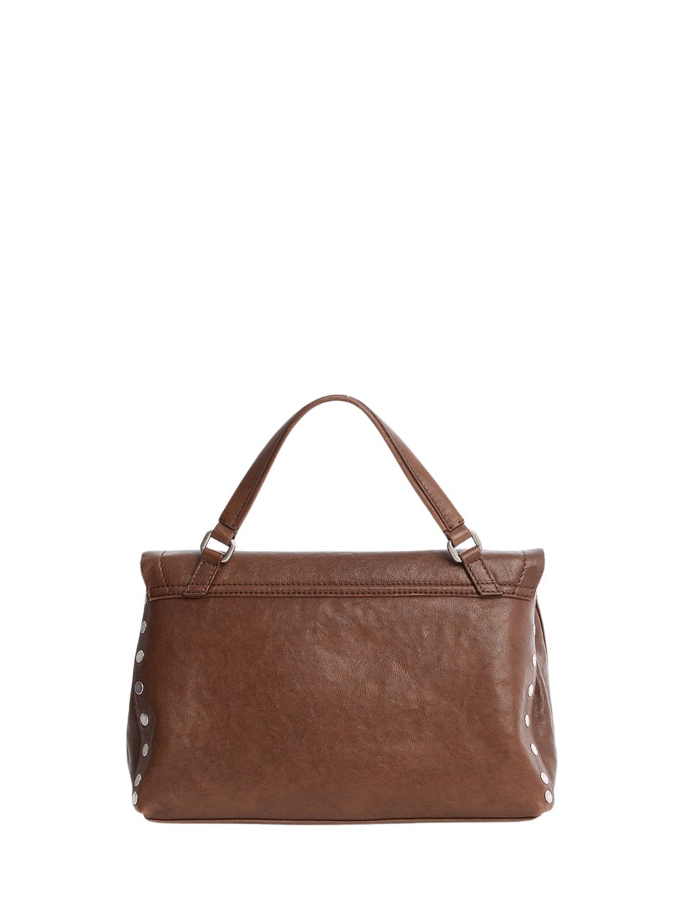 Zanellato Tobacco Postina Baby Leather Shoulder Bag Bruin