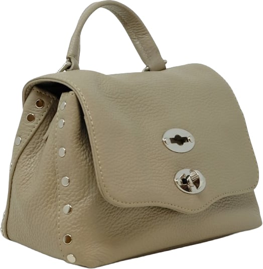 Zanellato ZANELLATO 068010-0050000-Z0160 CRETA POSTINA DAILY GIORNO BABY LEATHER HANDBAG Grijs