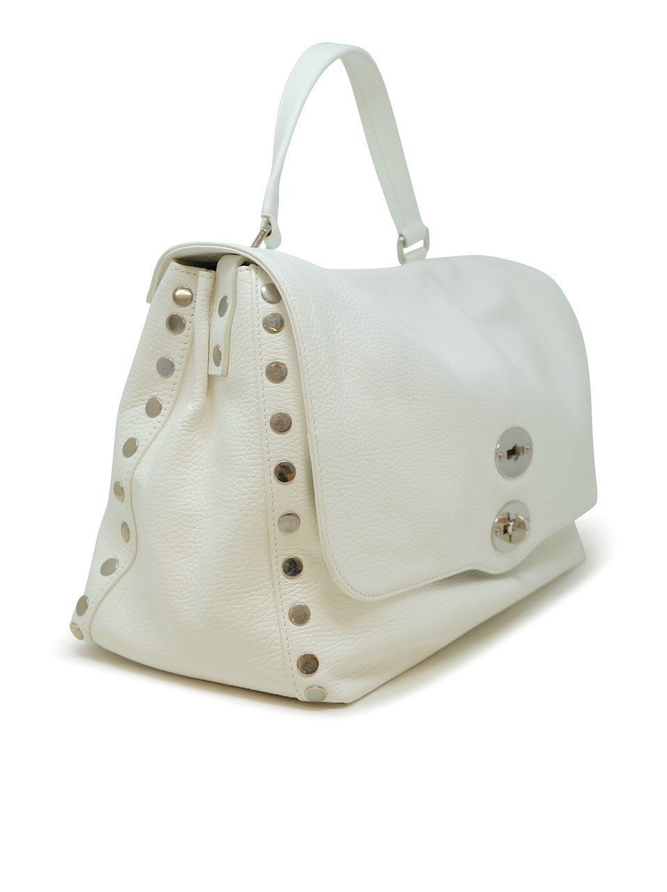 Zanellato ZANELLATO 068010-0050000-Z1190 WHITE LEATHER POSTINA DAILY GIORNO M  HANDBAG Wit