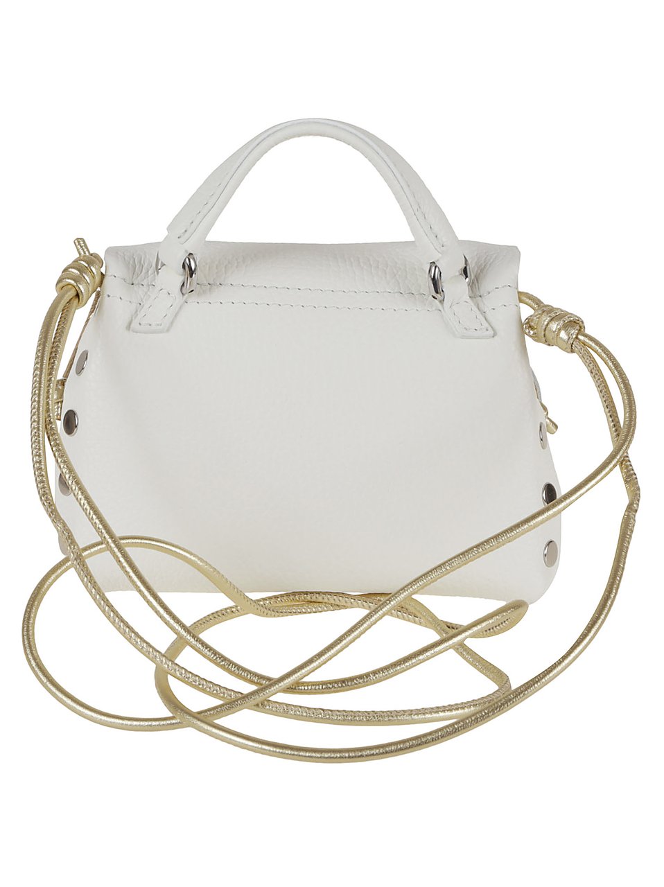 Zanellato Small Structured Handbag with Metallic Accents Wit
