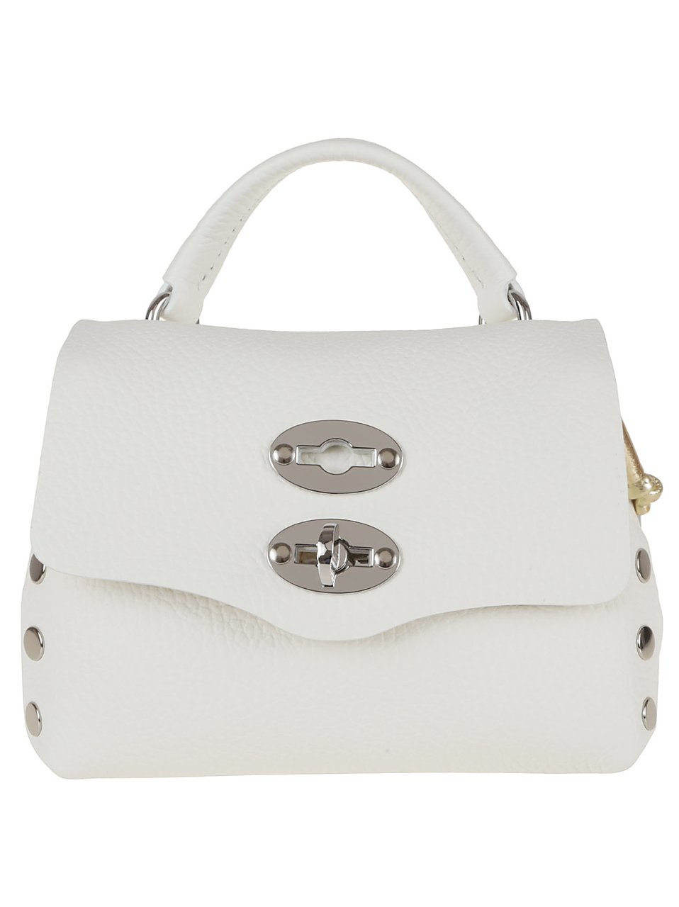 Zanellato Small Structured Handbag with Metallic Accents Wit