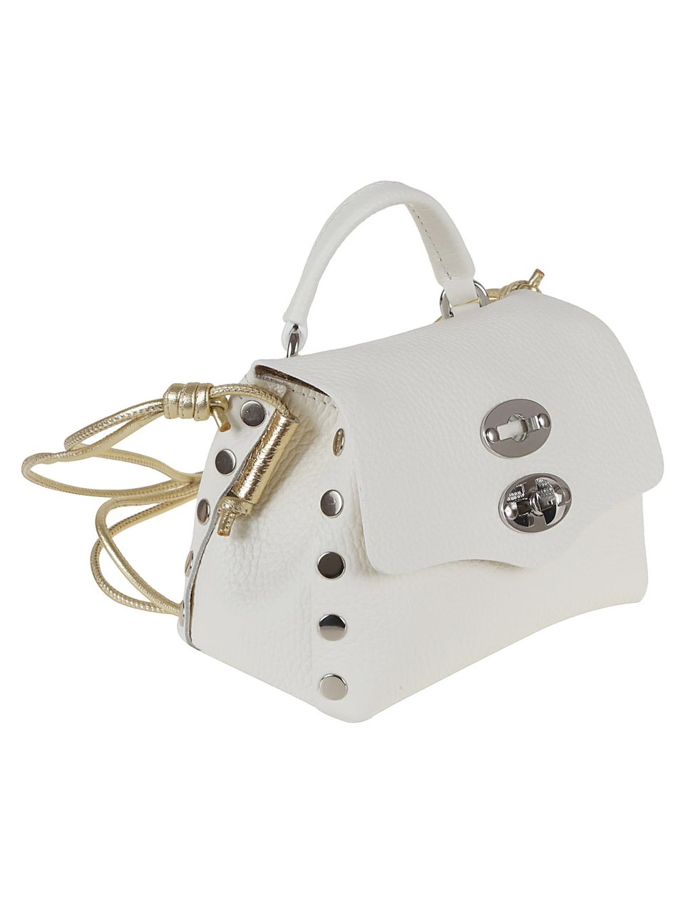Zanellato Small Structured Handbag with Metallic Accents Wit