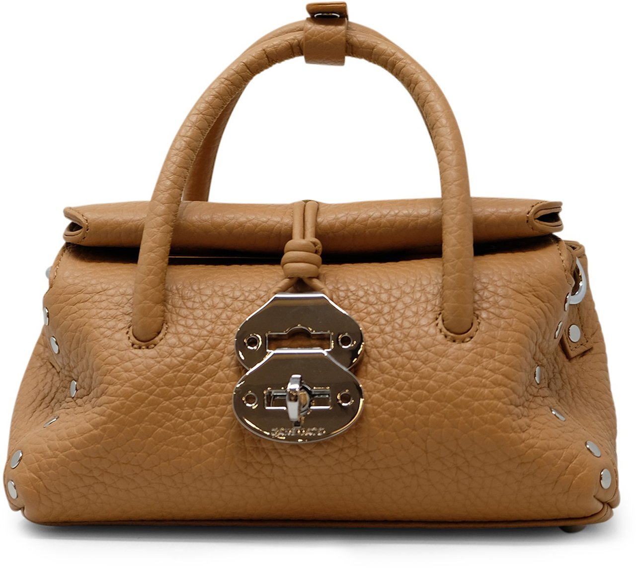 Zanellato ZANELLATO 068750-1120000-Z0231 BROWN AMARETTO LEATHER DOTTA CENTAURO BABY HANDBAG Bruin