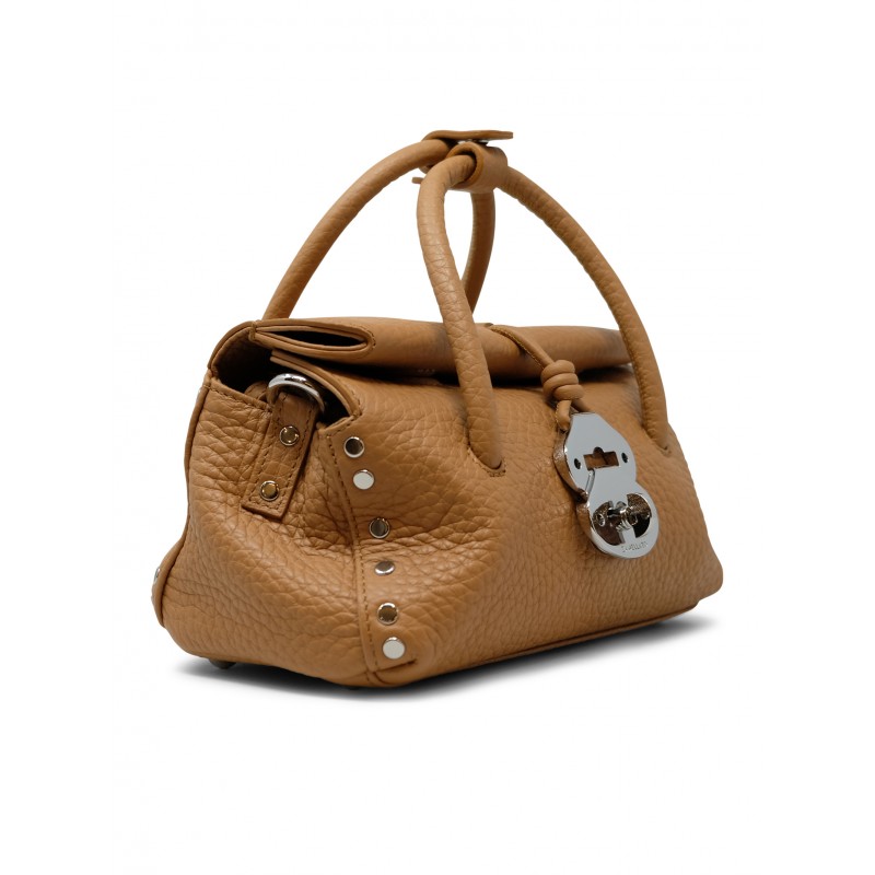 Zanellato ZANELLATO 068750-1120000-Z0231 BROWN AMARETTO LEATHER DOTTA CENTAURO BABY HANDBAG Bruin