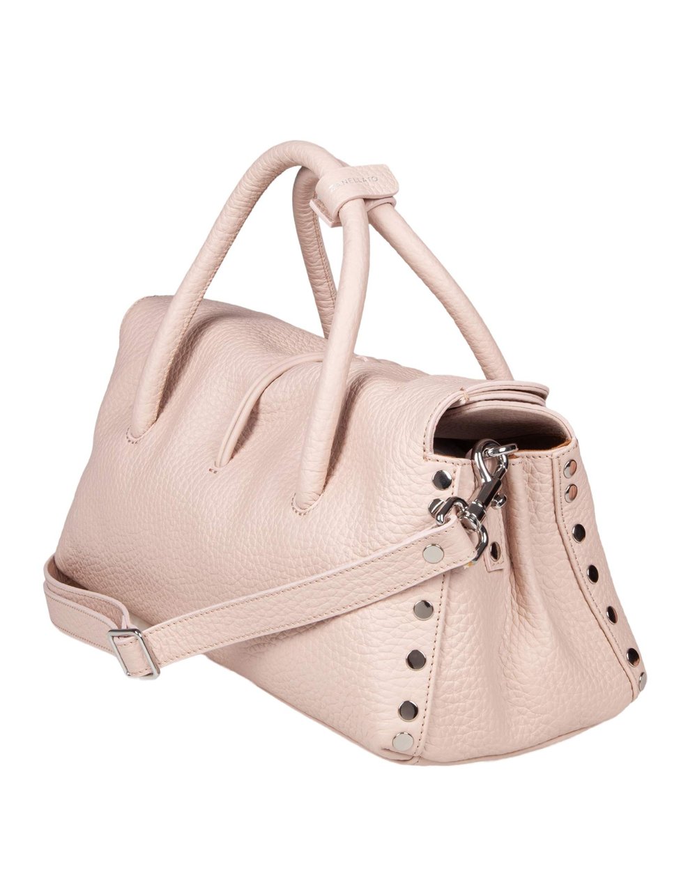 Zanellato Zanellato dotta centauro s hammered leather bag, pink Roze