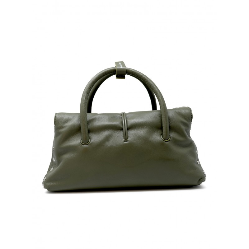 Zanellato ZANELLATO 068750-1910000-Z0482 GREEN OLIVONA LEATHER DOTTA SAETA S HANDBAG Groen