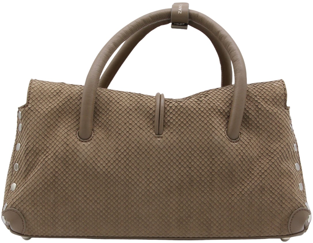 Zanellato Structured Handbag with Secure Closure Bruin