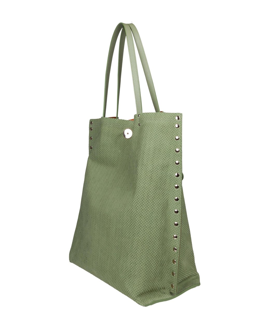 Zanellato Zanellato amoretto m leather tote bag, green Groen