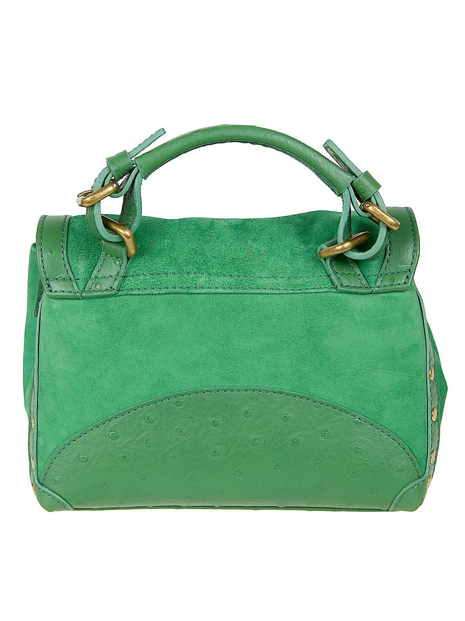 Zanellato Postina Zashmere Messenger Bag with Suede Groen