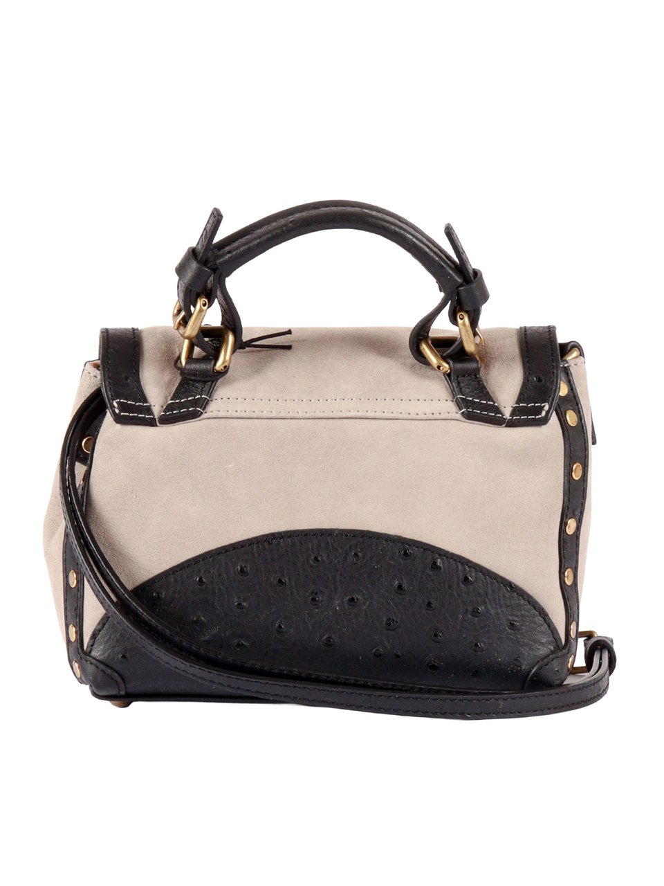 Zanellato Grey Sasso Zashmere Cactus Lambskin Handbag Grijs