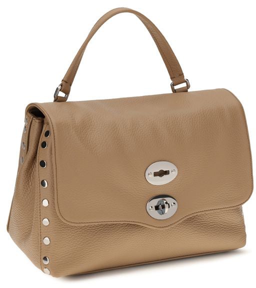 Zanellato Beige Calf Leather Bos Taurus Handbag Beige