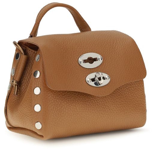 Zanellato Beige Calf Leather Bos Taurus Shoulder Bag Beige