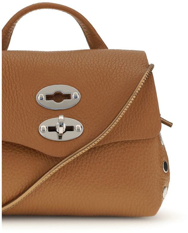 Zanellato Beige Calf Leather Bos Taurus Shoulder Bag Beige