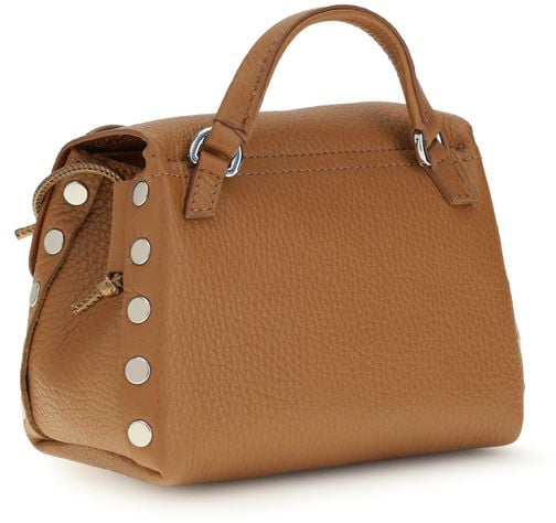 Zanellato Beige Calf Leather Bos Taurus Shoulder Bag Beige
