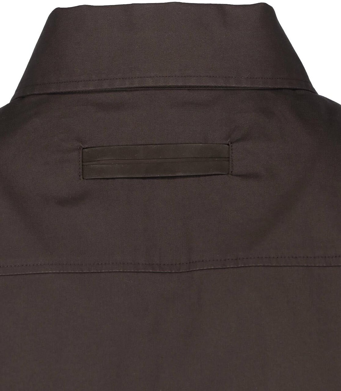 Zegna Brown Structured Tailored Silhouette Shirt Bruin