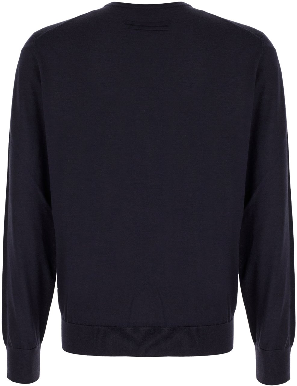 Zegna Zegna Midnight blue cashmere blend sweater Blauw