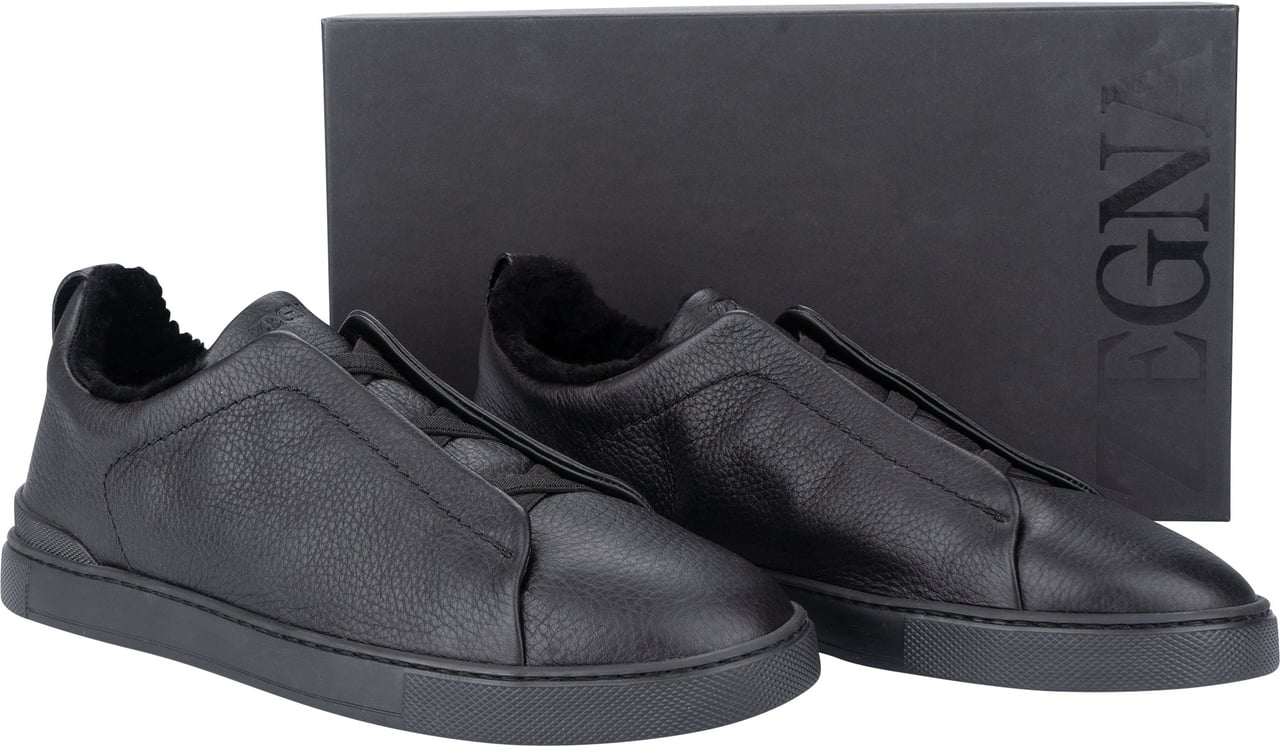 Zegna Zegna Triple Stitch Leather Sneaker (43) Divers