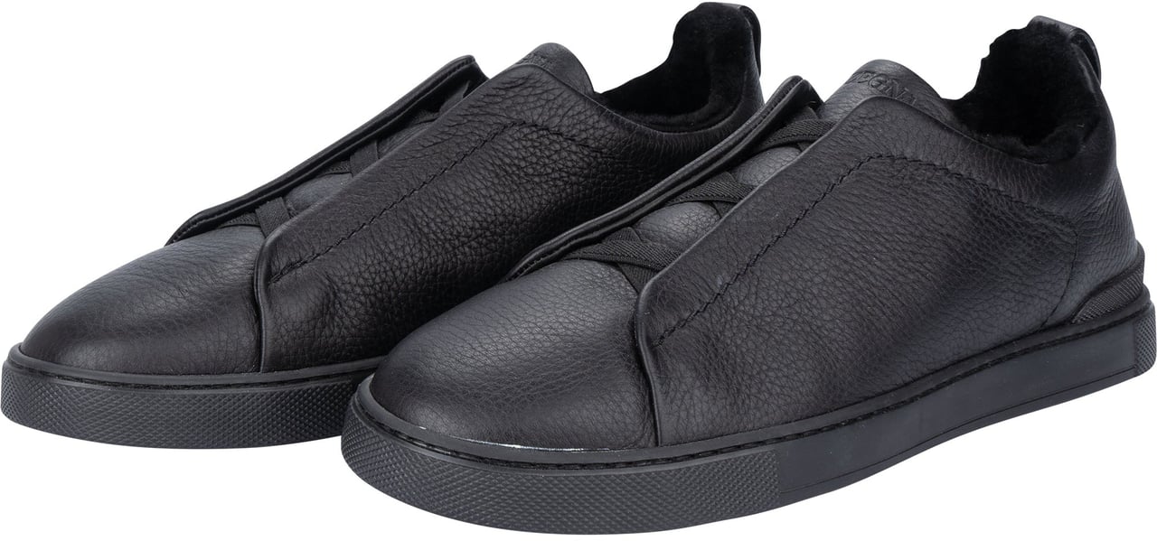 Zegna Zegna Triple Stitch Leather Sneaker (43) Divers