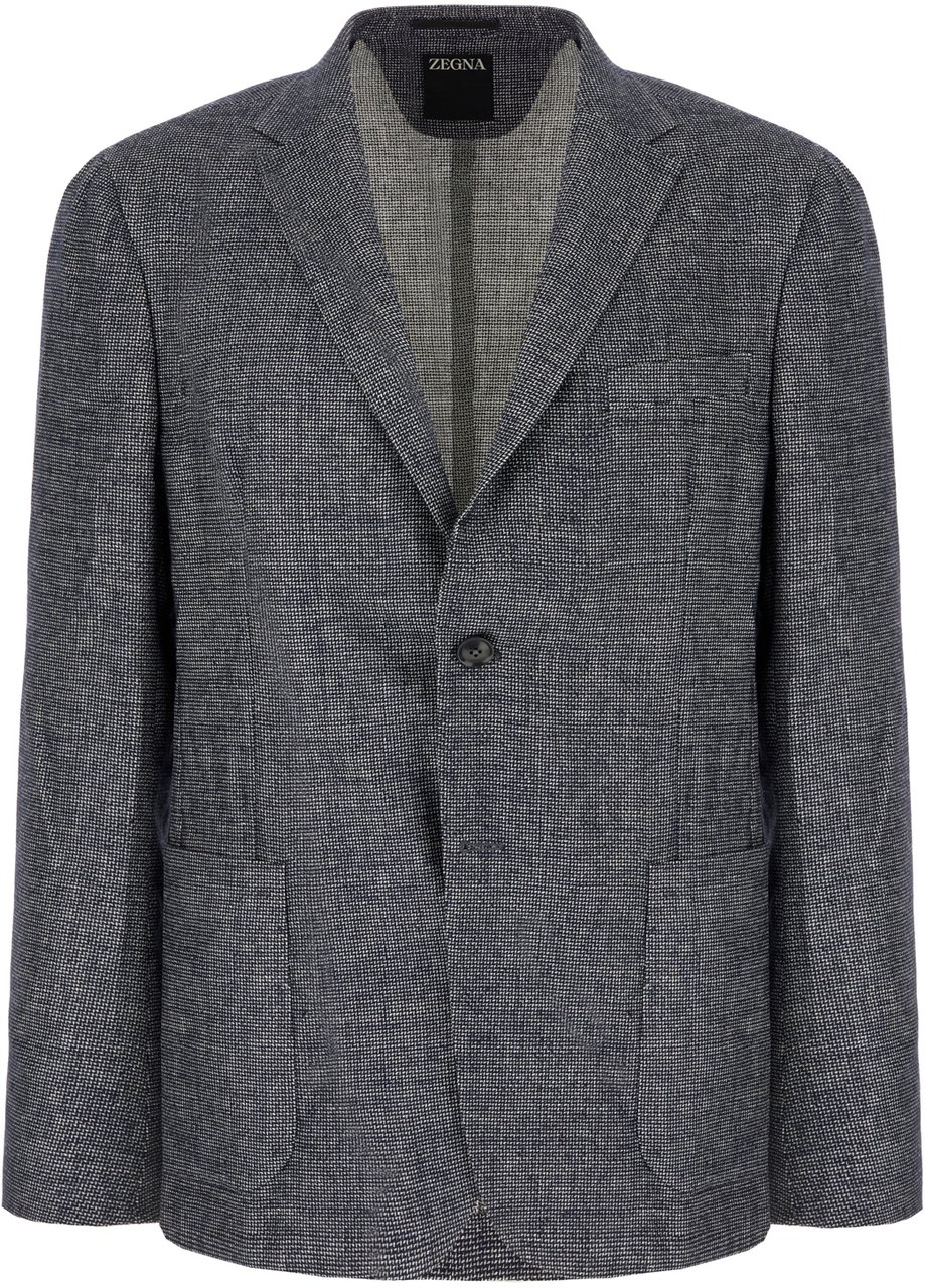 Zegna Zegna Embroidered silk blend blazer Divers