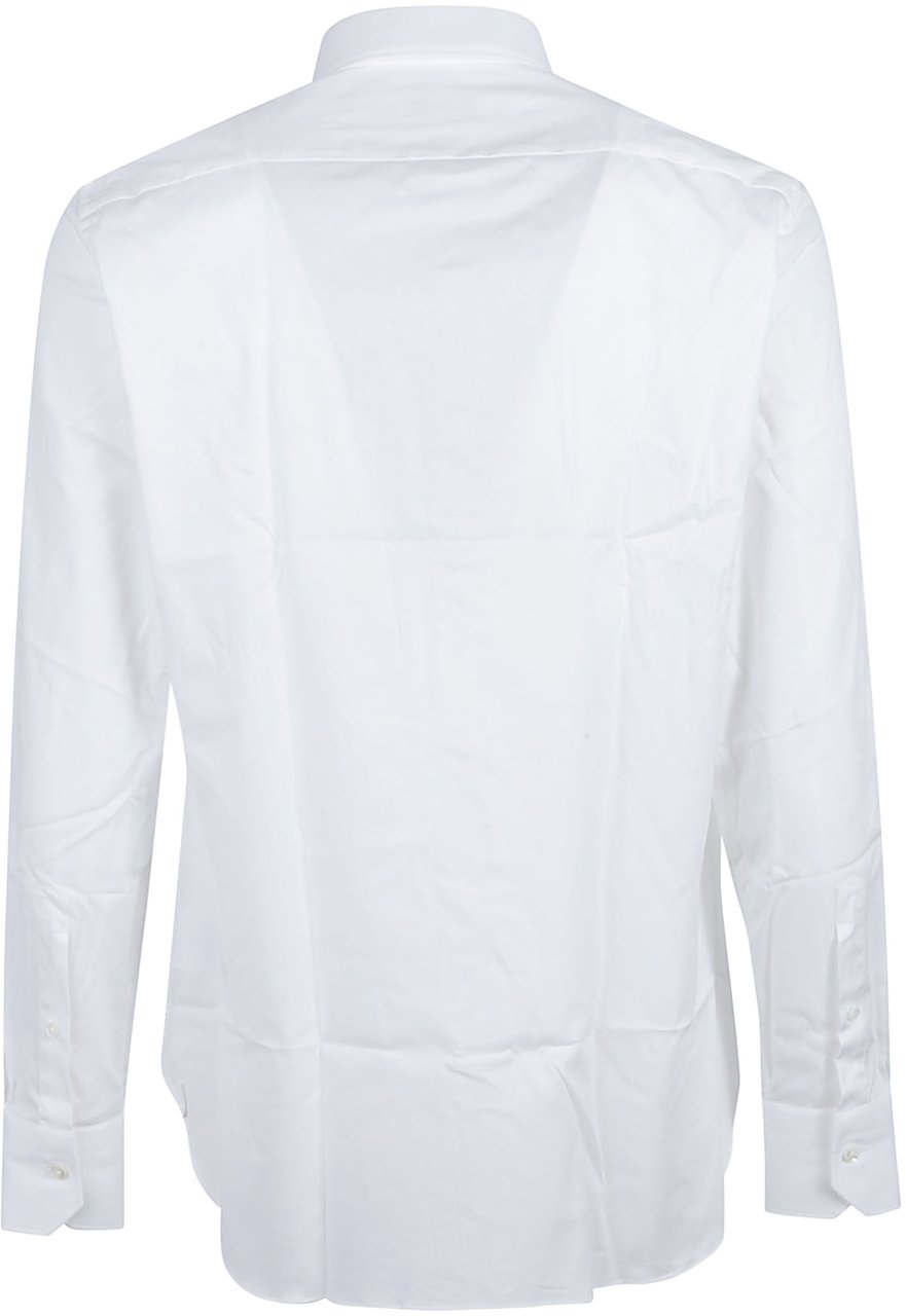 Zegna Lux Tailoring Long Sleeve Shirt White Wit