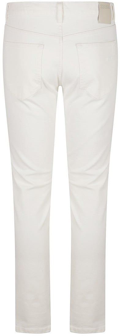 Zegna Classic Five-Pocket Straight Leg Trousers Wit
