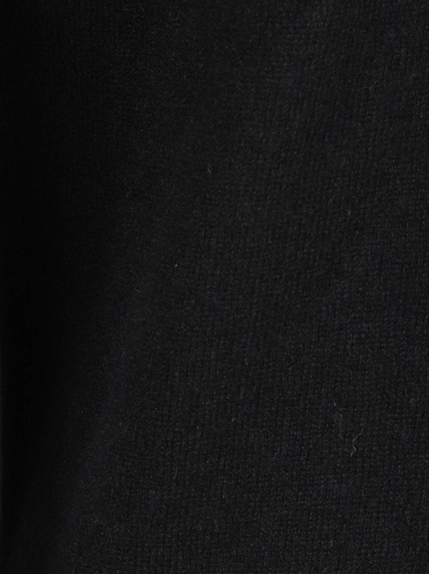 Zegna Fine-Knit Cashmere Sweater With Crew Neckline Zwart