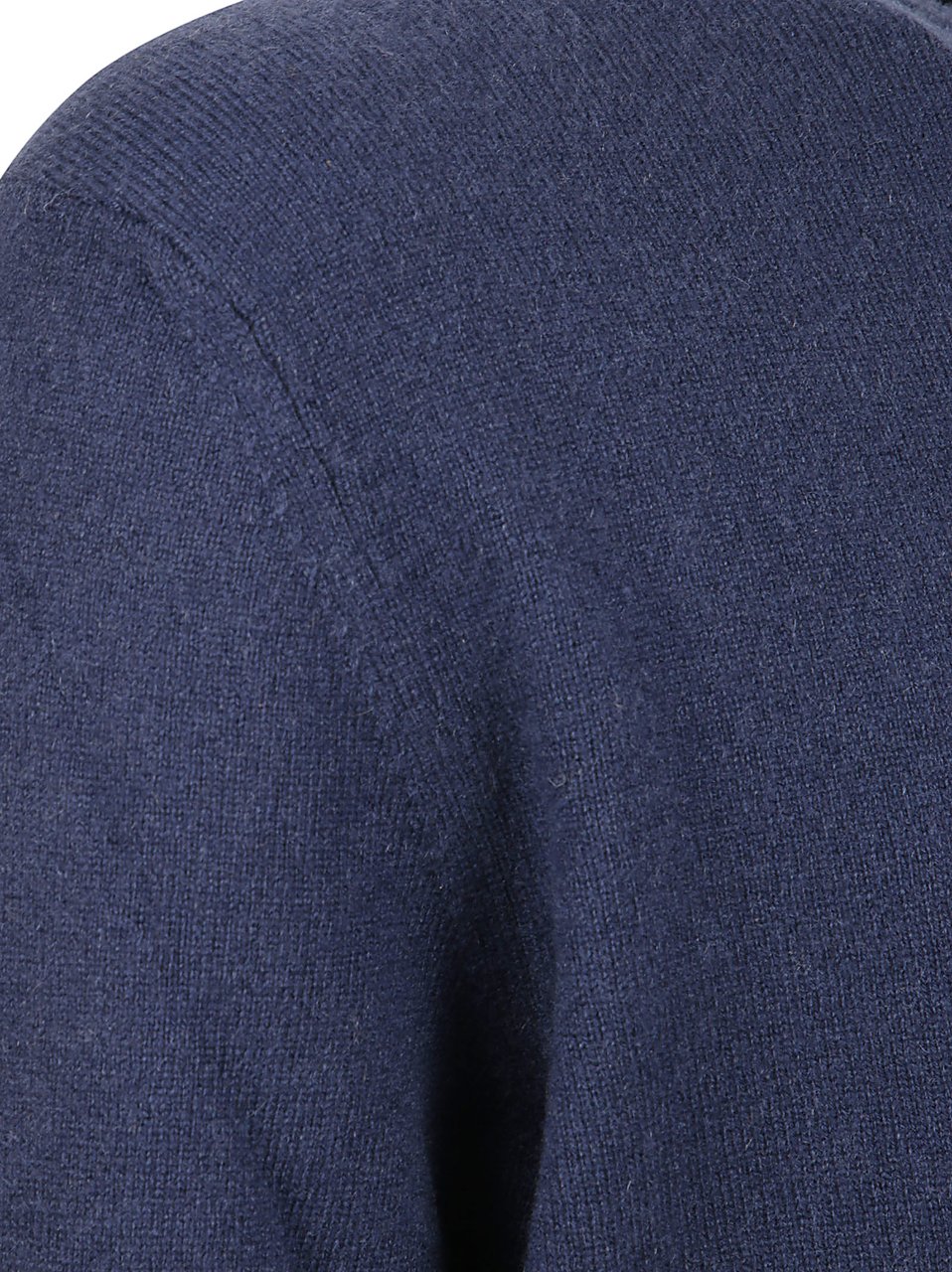 Zegna Classic Crew Neck Cashmere Sweater In Deep Navy Zwart