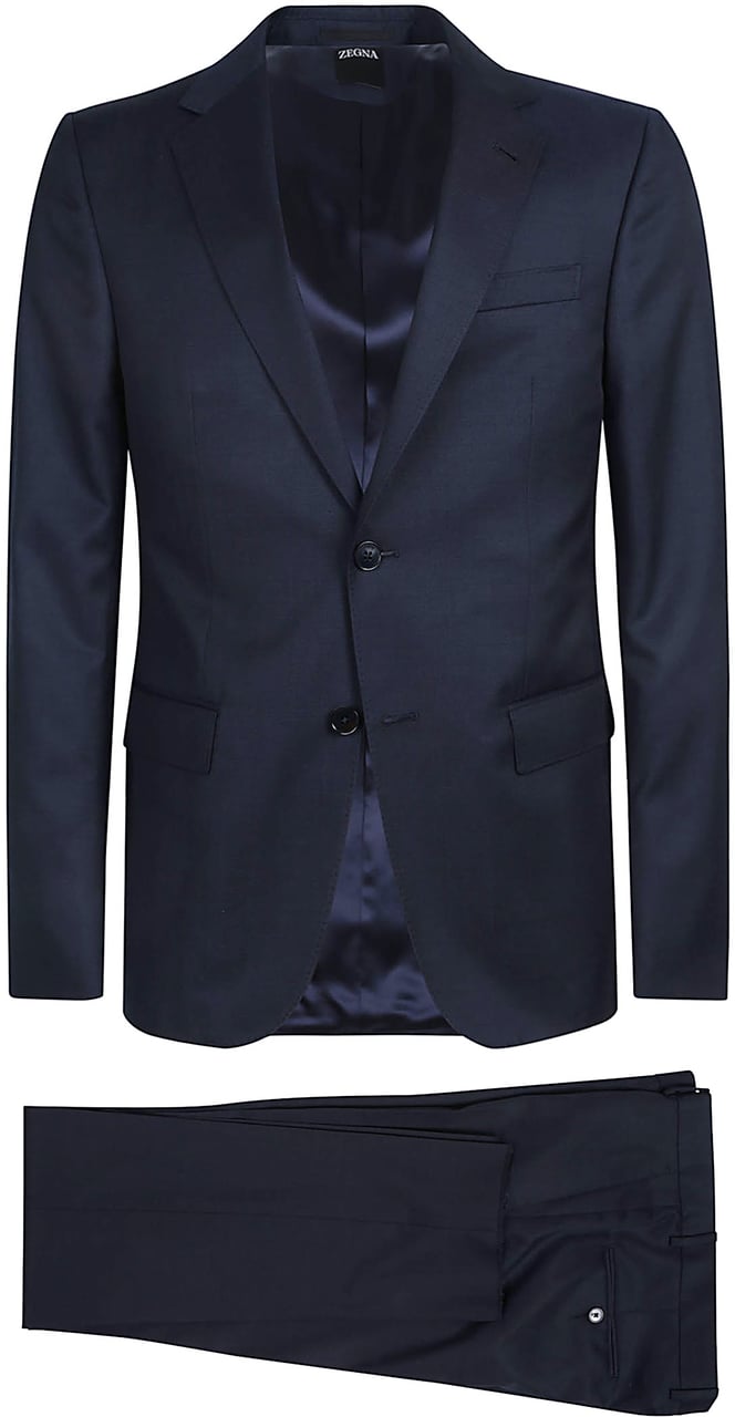 Zegna Lux Tailoring Suit Blue Blauw