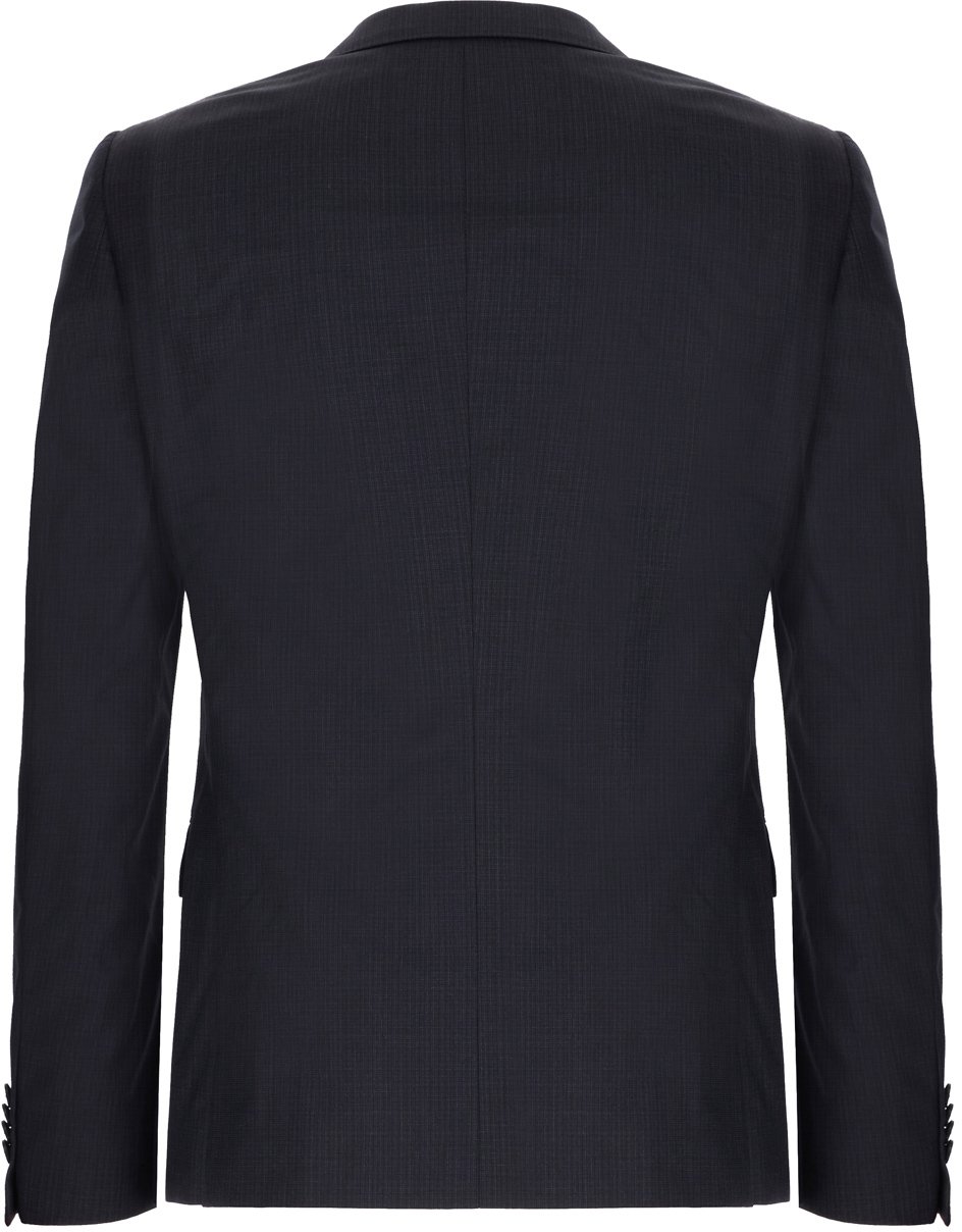 Zegna Zegna Melange blue wool suit Blauw