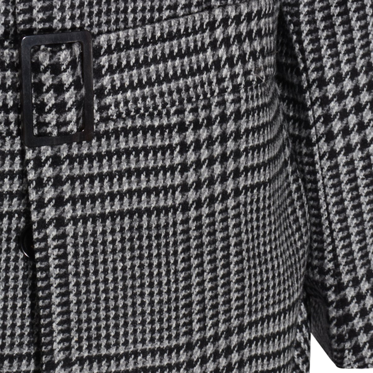 Zegna Grey And Black Wool Coat Grijs