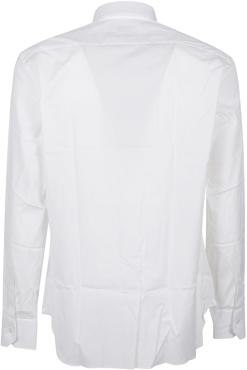 Zegna Long Sleeve Lux Tailoring Shirt White Wit