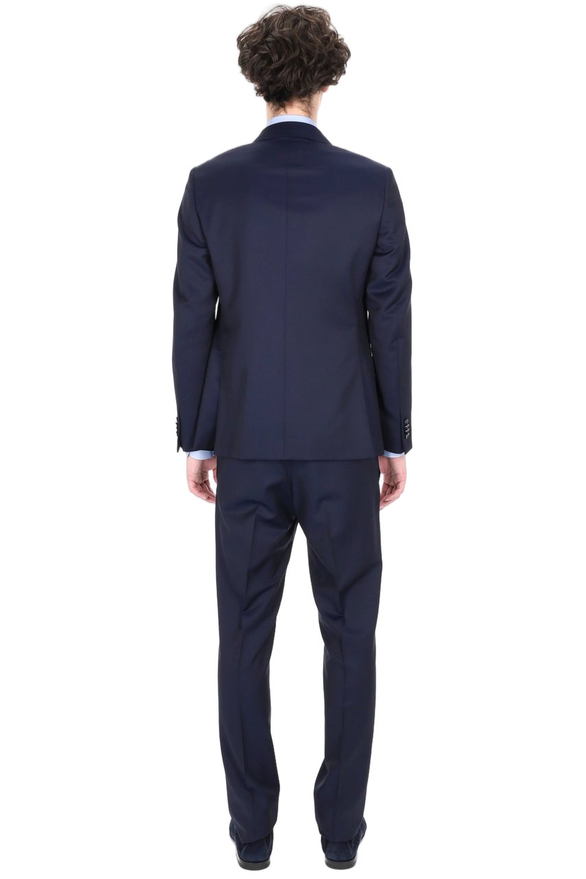 Zegna Tailored Blazer and Trousers Set with Notched Lapel Zwart