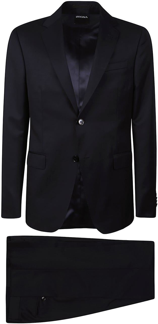 Zegna Suit Blue Blauw