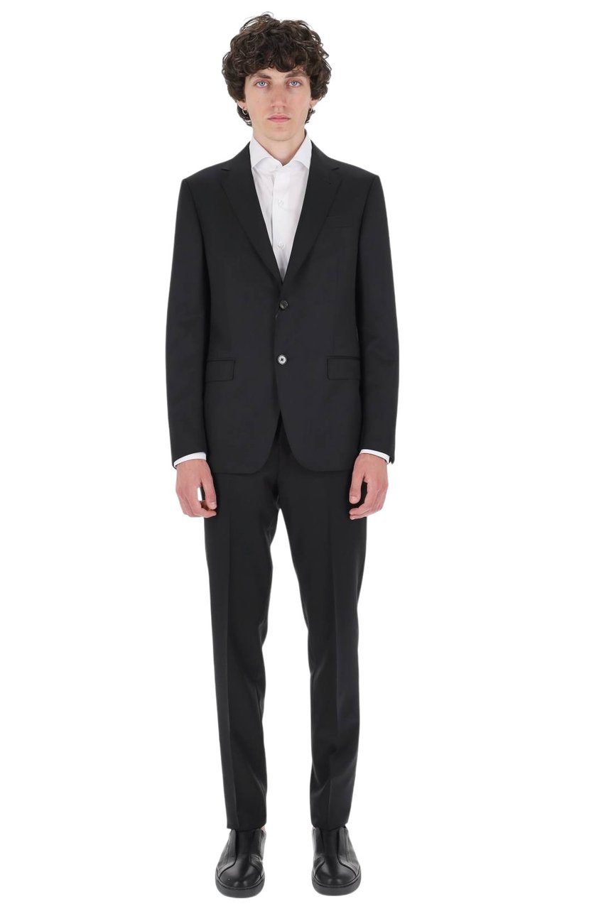 Zegna Slim Fit Wool-Mohair Suit Zwart