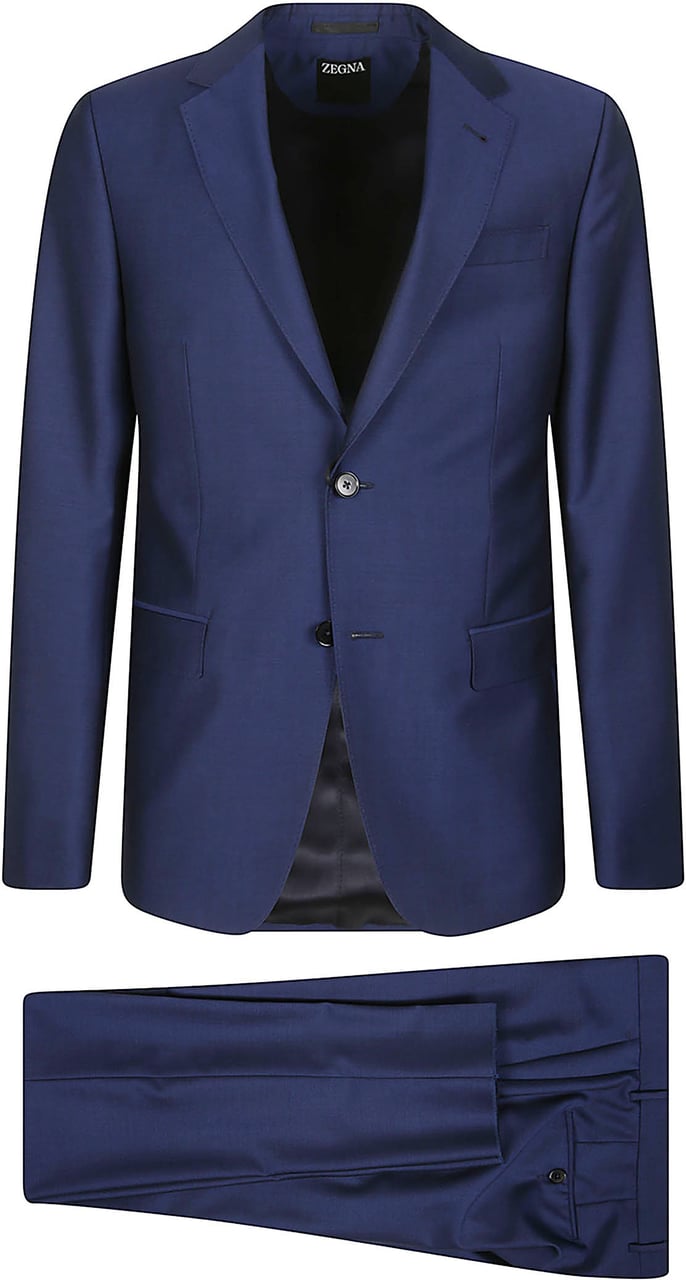 Zegna Lux Tailoring Suit Blue Blauw