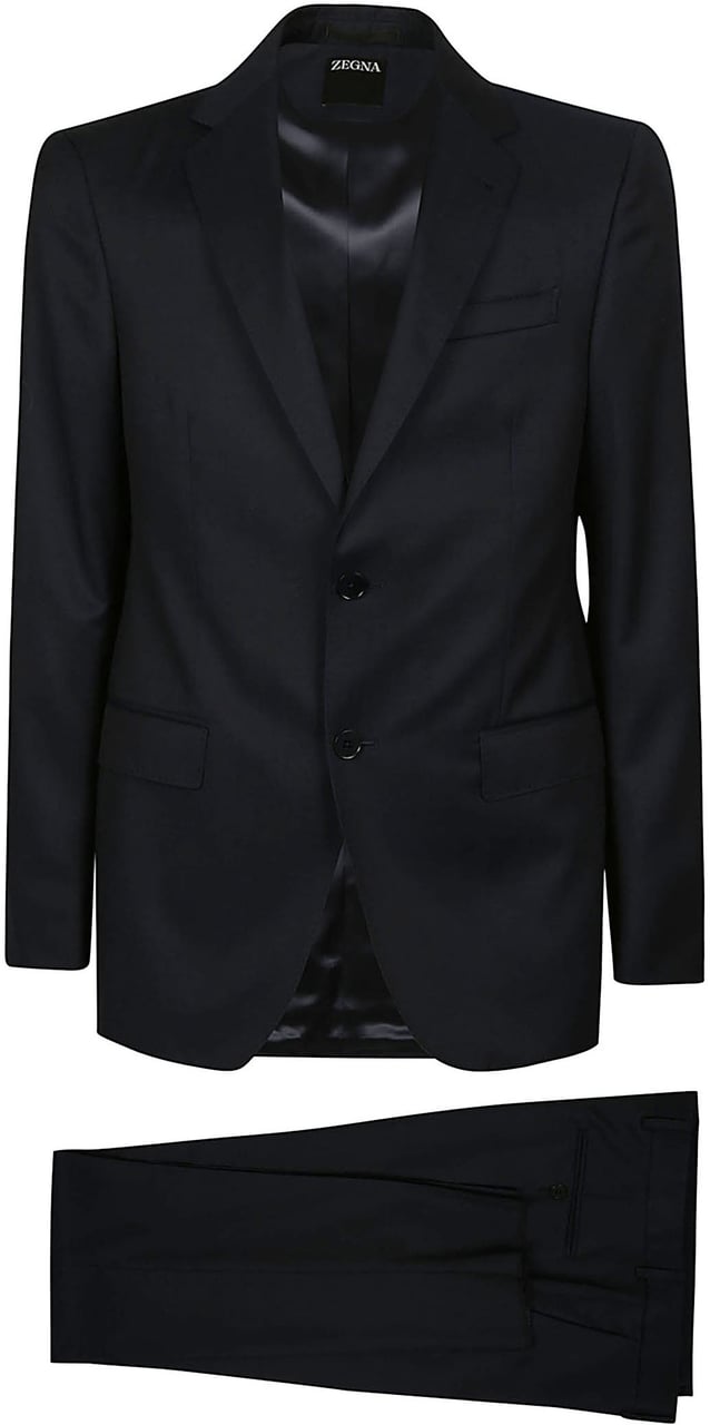 Zegna Lux Tailoring Suit Blue Blauw