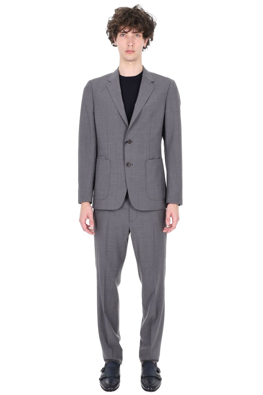 Zegna Wash&Go Techmerino Wool Suit Grijs
