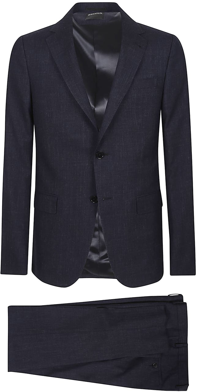 Zegna Lux Tailoring Suit Blue Blauw